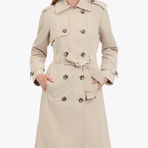 Classic London Fog Women's Double-Breasted Trench Coat - Sz M  **NEW**